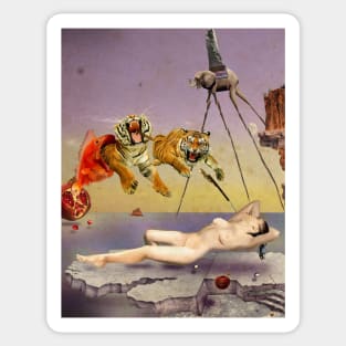 Painting Dream Caused by the Flight of a Bee Salvador Dali T-Shirt Sticker